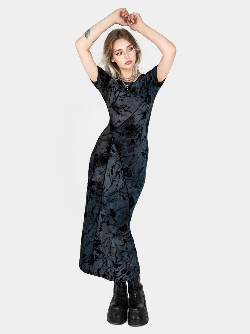 Disturbia Wytchelm Bodycon Midaxi Dress UK 18 / US 14